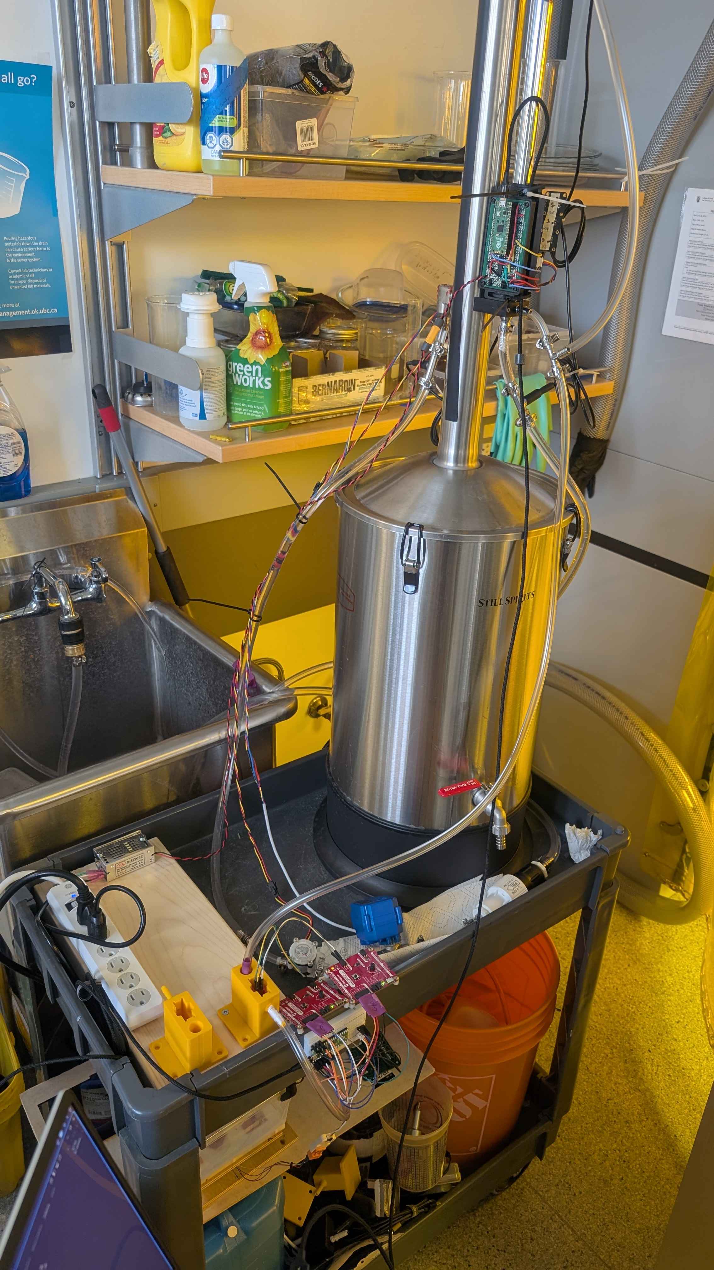 Full prototype distillation setup